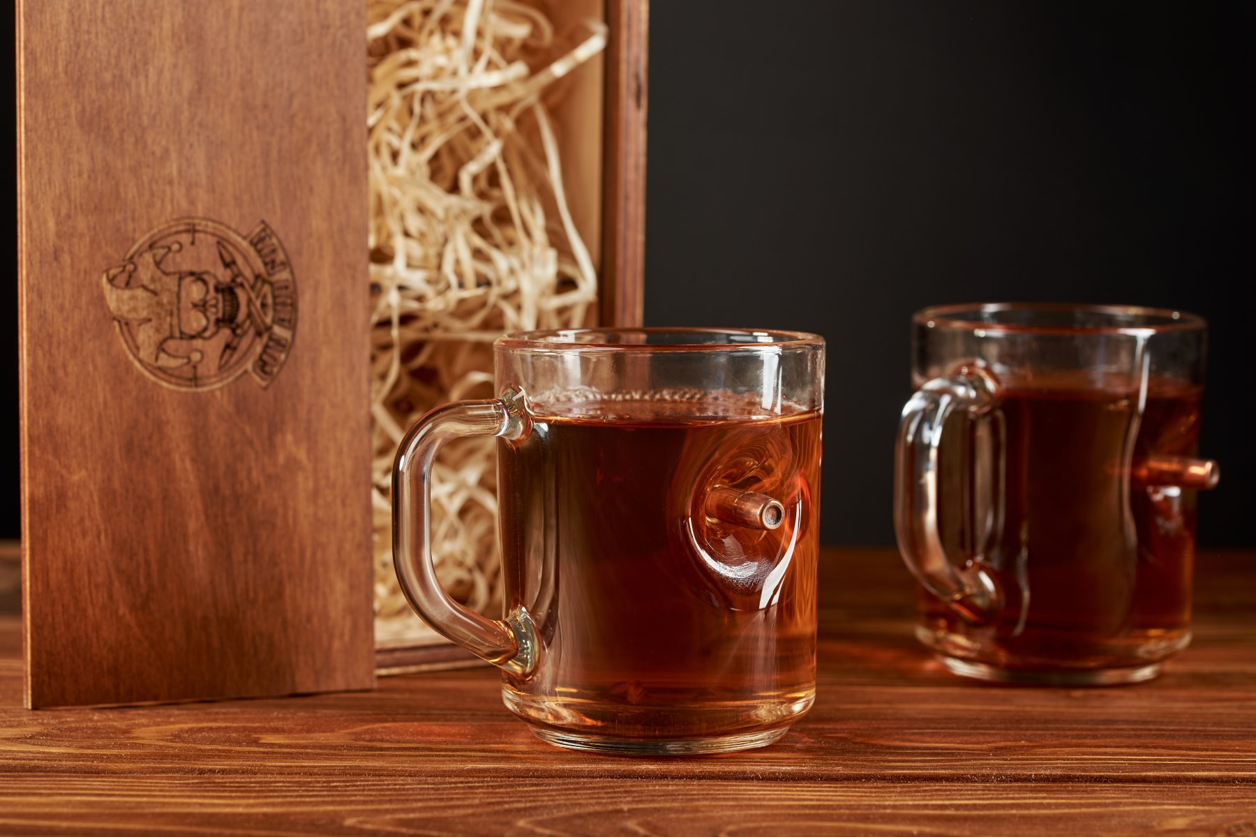 Product picture 7 of 'набір з двох чашок з справжньою кулею'