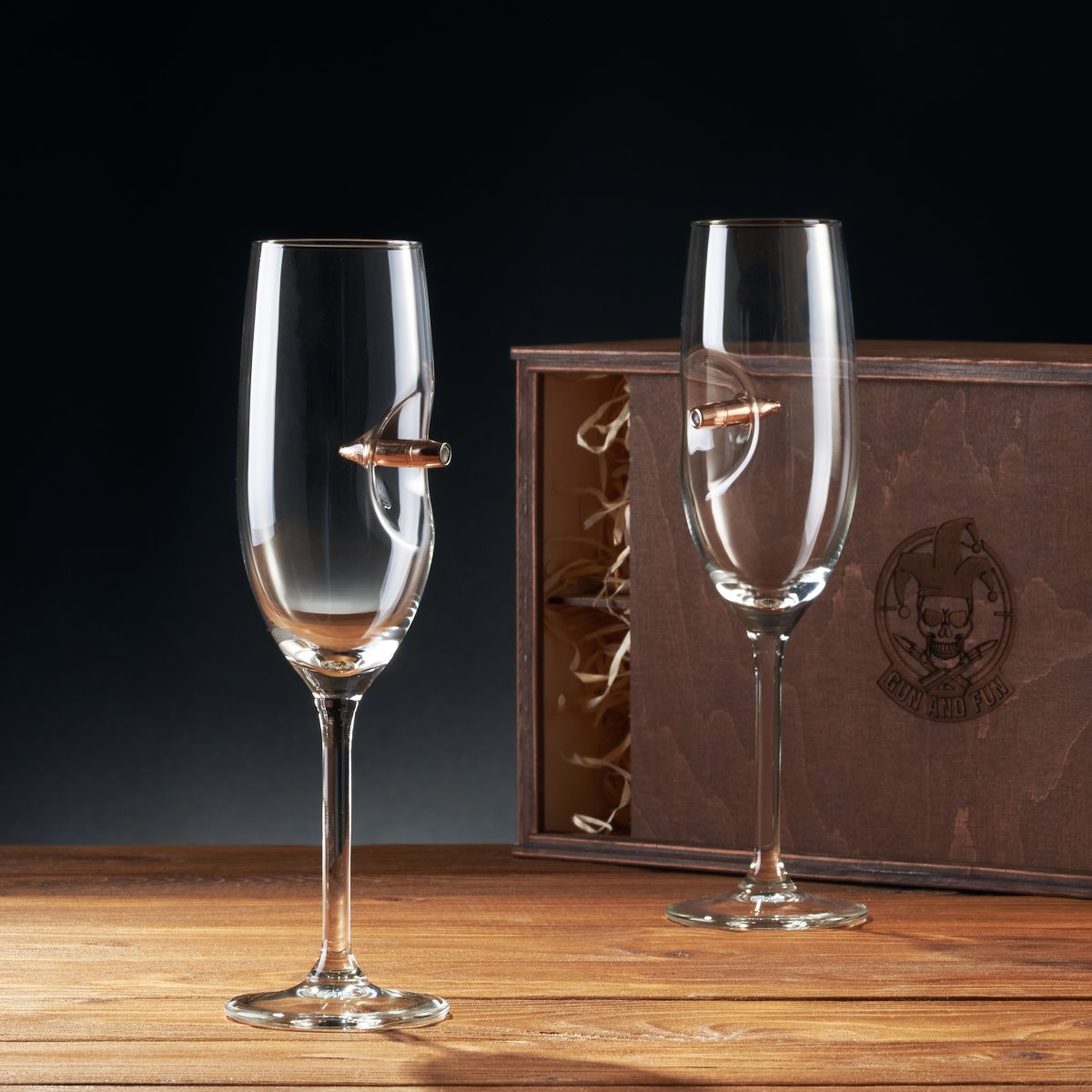 Product picture 9 of 'набір келихів для шампанського з кулею'